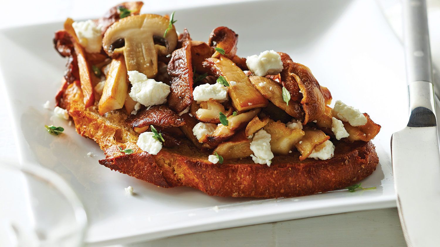 Brown Butter Mushroom Toast With Goat Cheese Foodland Brown Butter Mushroom Toast With Goat Cheese Foodland