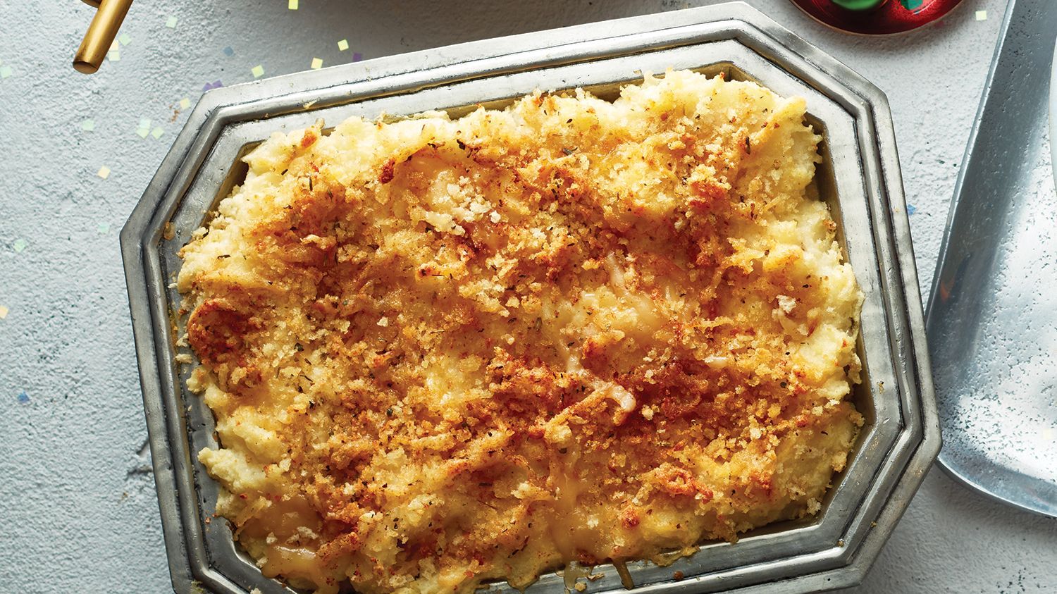 Mashed Potato Bake with Gouda & Herbed Breadcrumb Topping | Foodland