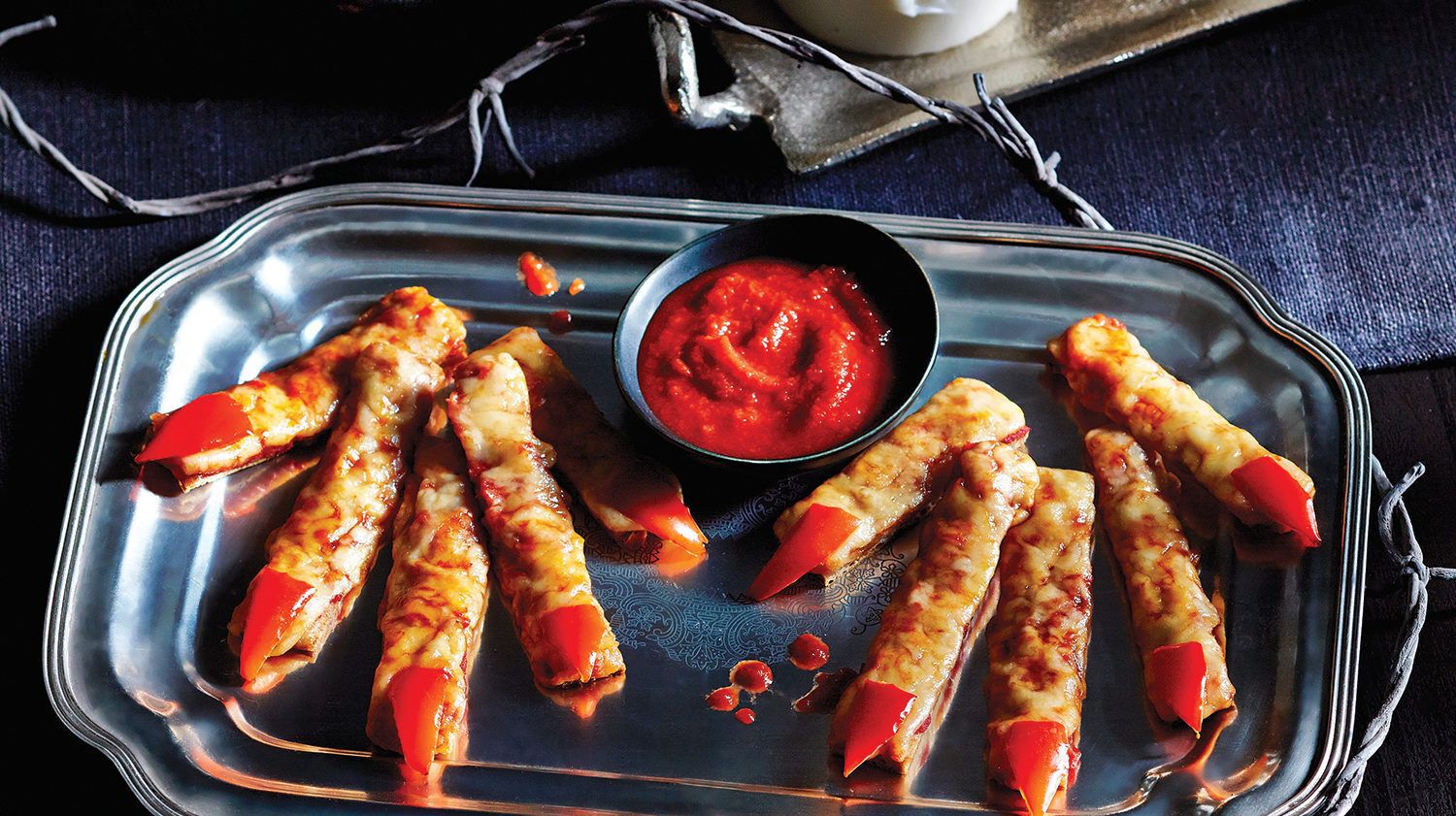 Ghoulish Pizza Fingers