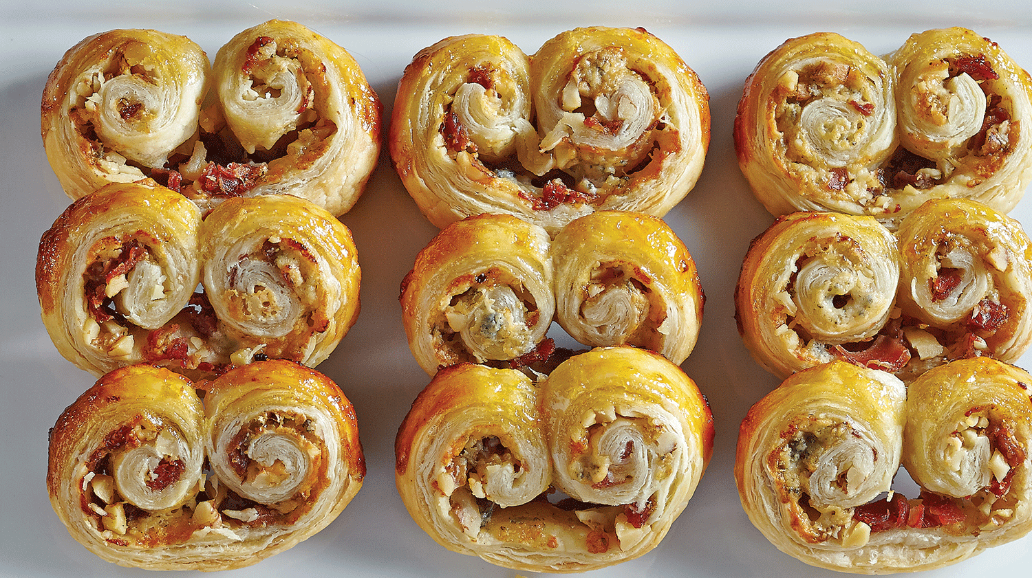 Blue Cheese & Prosciutto Palmiers