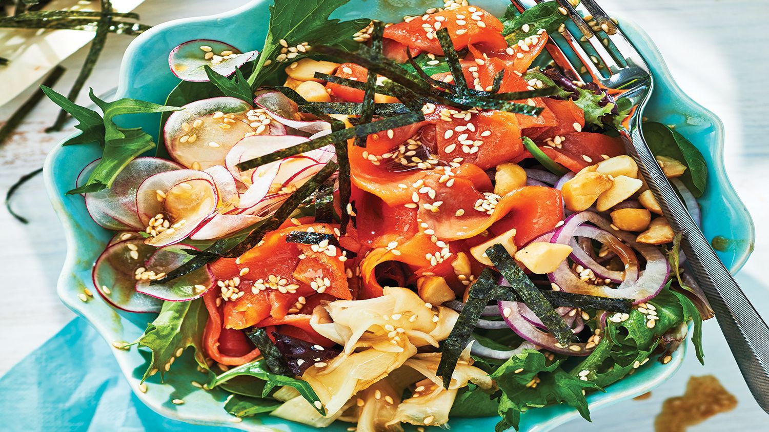 Smoked Salmon Poke Salad Bowl | Foodland