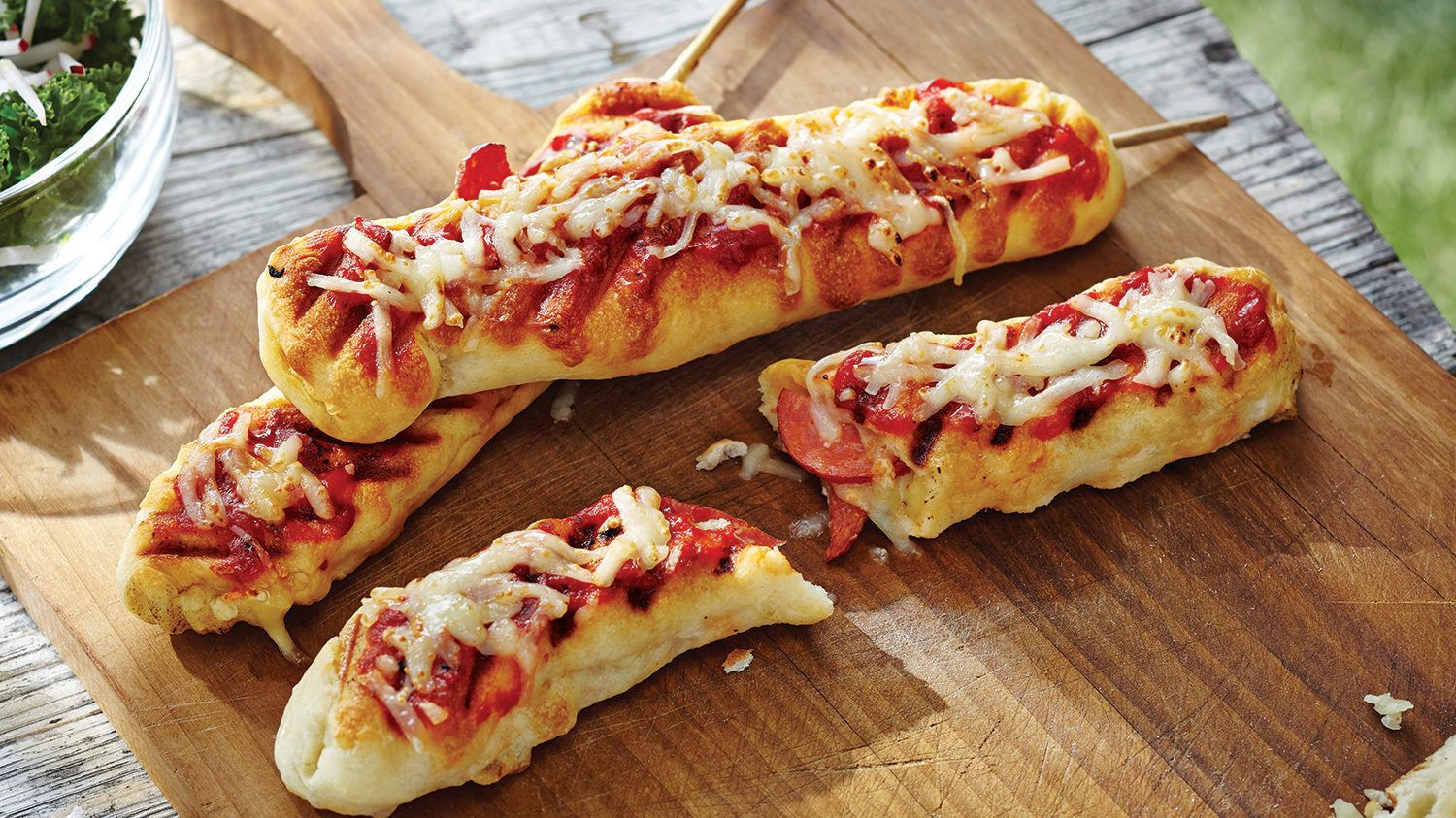 Barbecue Pizza Skewers