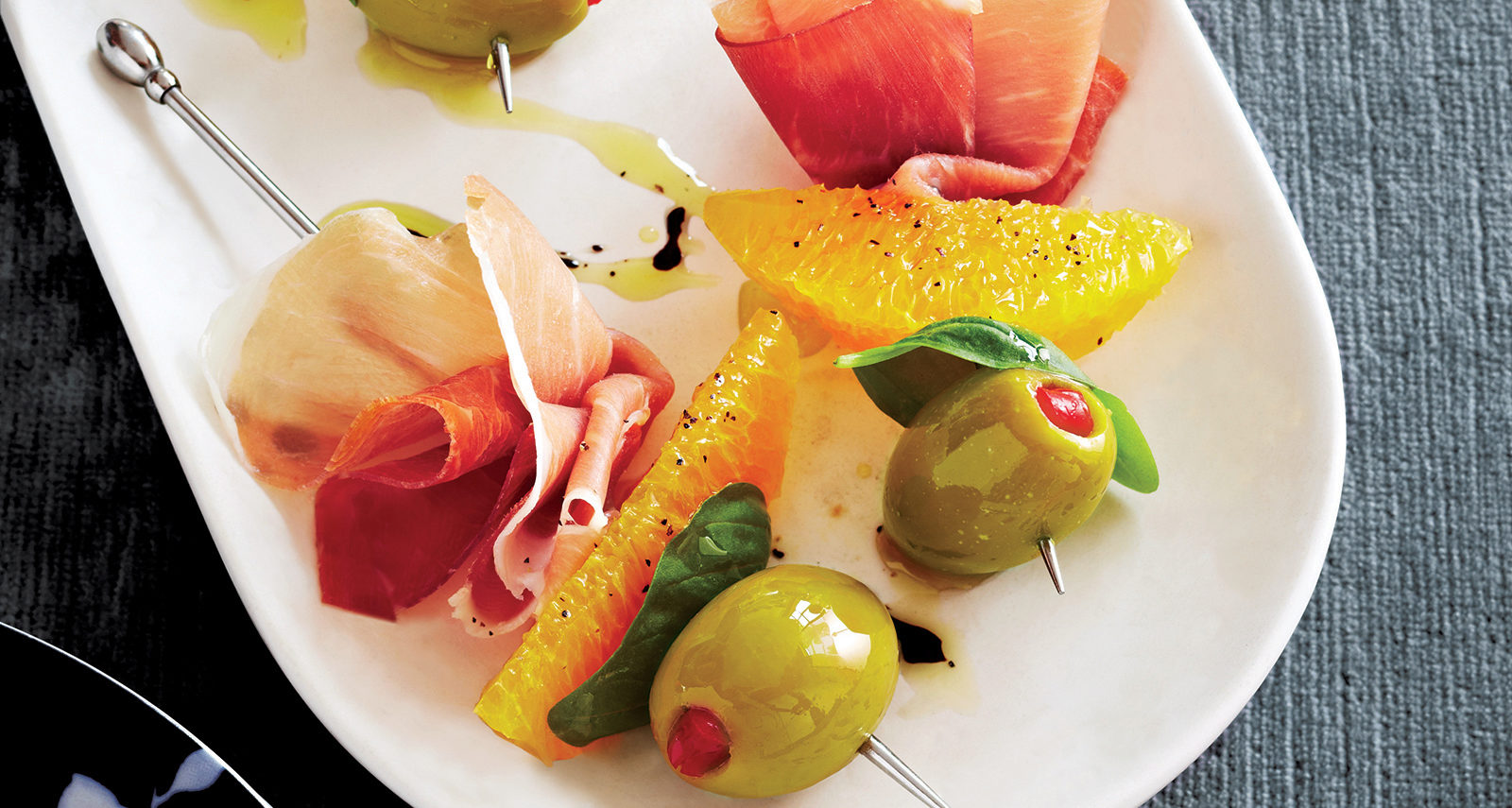 Prosciutto, Olive & Orange Skewers Foodland