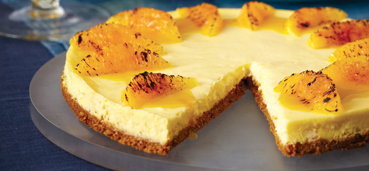 Orange ginger cheesecake tart