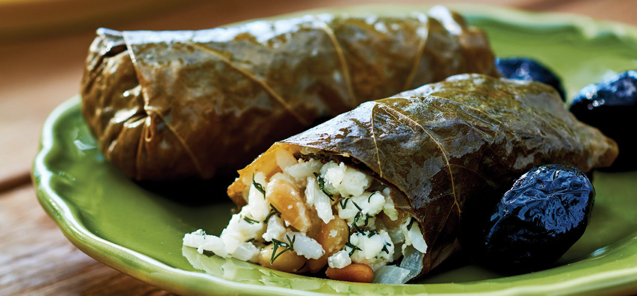 Feta Stuffed Grape Leaves