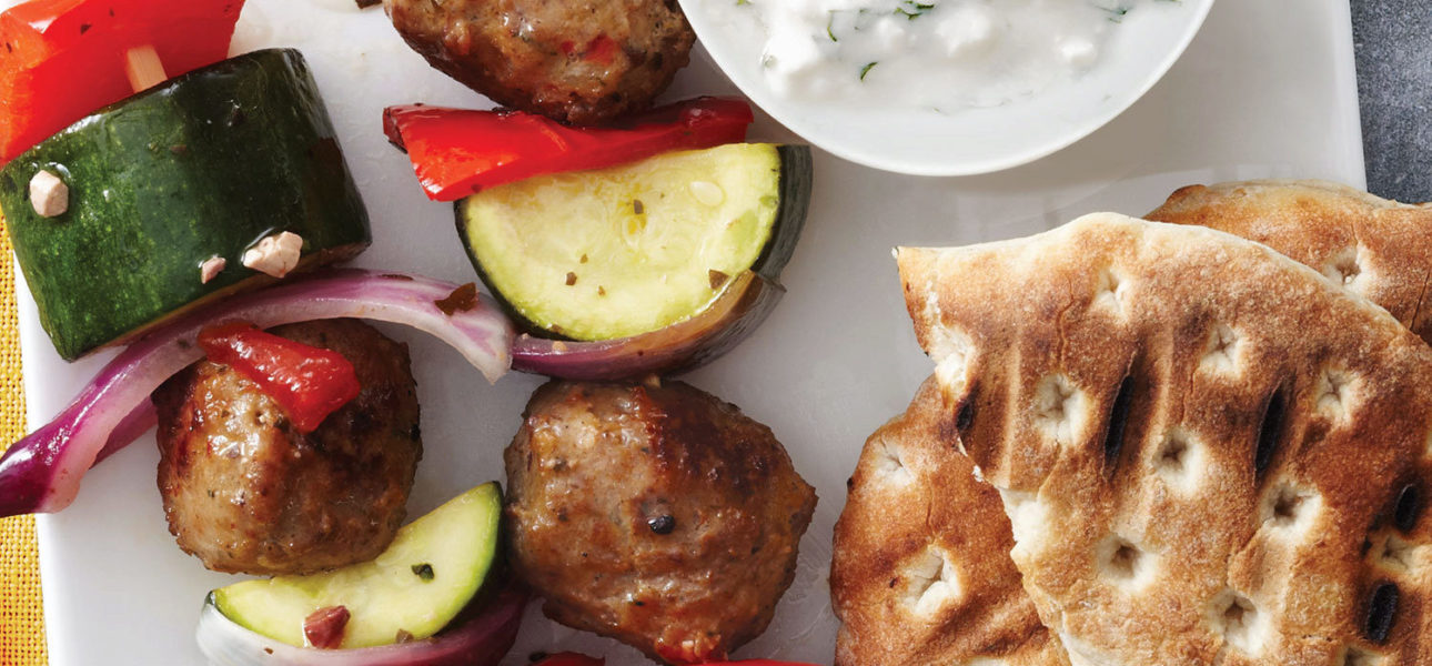 Greek Meatball Kabobs cropped