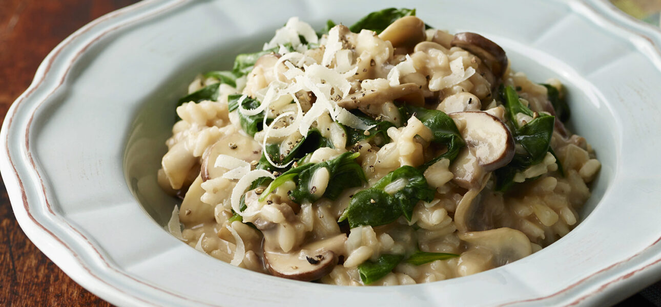Forest Mushroom and Spinach Risotto