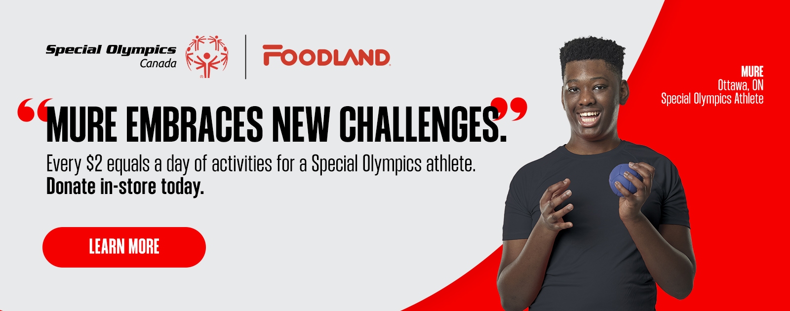 Every $2 funds a day of activities for a special Olympics athlete