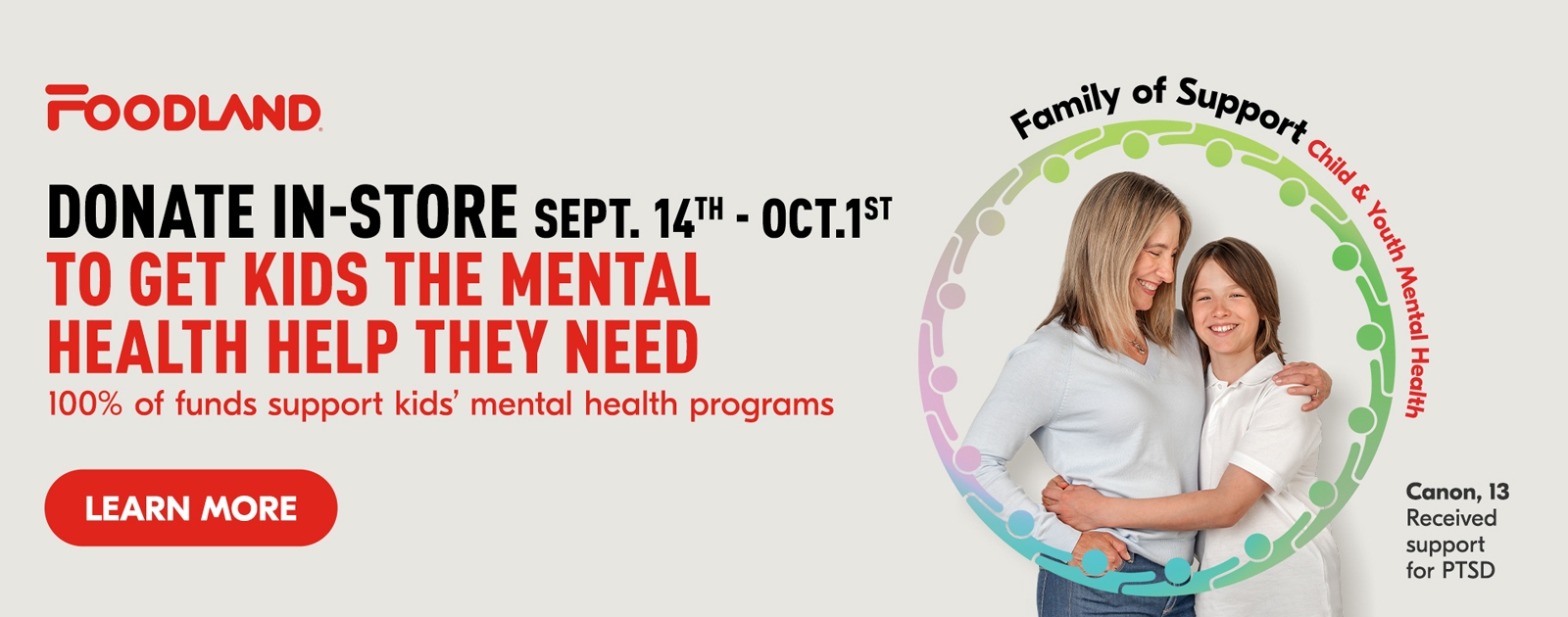 Family of Support: Child & Youth Mental Health In Store Fundraiser